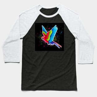 Colorful Parrot Baseball T-Shirt